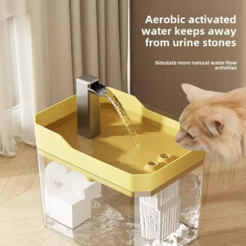 PurrSpring — Fuente de Agua Silenciosa para Gatos